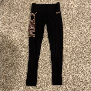 Victoria Secret Pink Bling Cotton Leggings